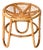 French Riviera Rattan and Wicker Round Stool by Tito Agnoli, Italy, 1960s For Sale