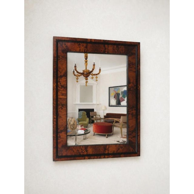 An exquisite and elegant antique 19th-century biedermeier wall mirror from vienna, austria, circa 1850. This fine piece...