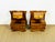 Mid-Century Modern Art Deco Walnut Bedside Tables, 1940s, Set of 2 For Sale - Image 3 of 14