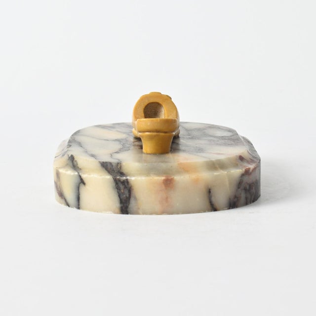 Antique Marble Paperweight with Carved Stone Shoe from Befos, 1800s For Sale - Image 5 of 8