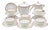 Bernardaud Limoges Porcelain Tea Set for Eight People, 1940s, Set of 21 For Sale