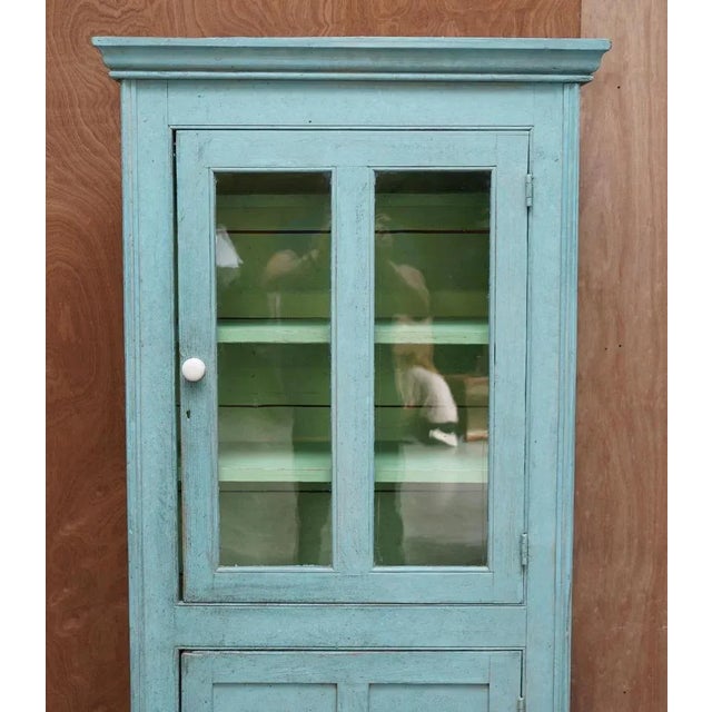 Hand Painted Pine Kitchen Pot Cupboard, 1860s For Sale - Image 3 of 18