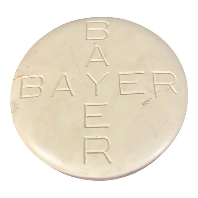 Jumbo Bayer Aspirin Tablet Sculpture, Prop Item, Simply Take One-a-Day For Sale
