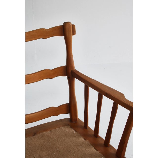 Set of Pinewood & Sheepskin Lounge Chairs, Sweden, 1940s For Sale - Image 13 of 18