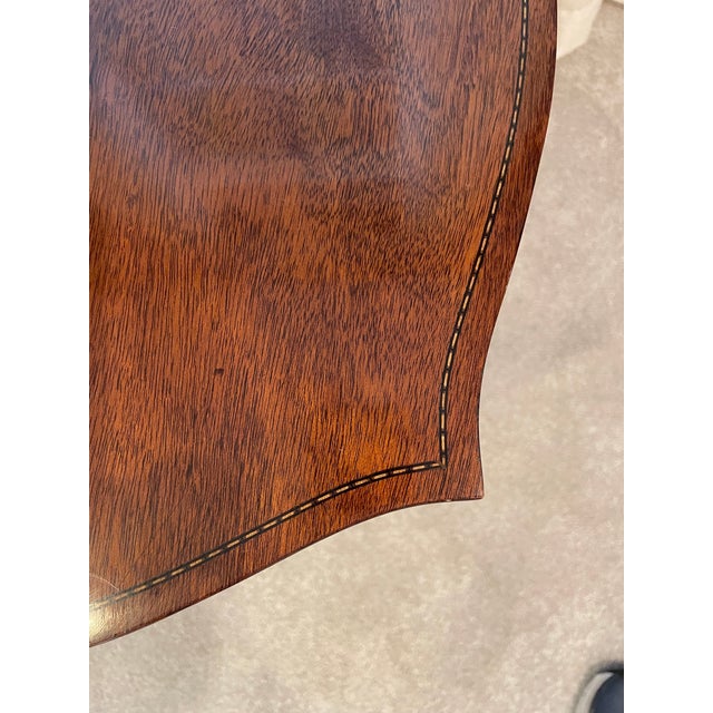 1980s Kindel Mahogany Side Table From Their Winterthur Reproduction Collection For Sale - Image 9 of 16