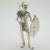 1970s Large Vintage Italian Silver 800 Zulu Warrior Figurine by Angini, Arezzo, Tuscany, 1970s For Sale - Image 5 of 18