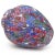 Vintage Murano Millefiori Flowers Stars Red Blue White Mosaic Italian Art Glass Flower Vase For Sale In Orlando - Image 6 of 6