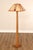 Custom Quality White Oak Two-Light Floor Lamp with Stained Glass Shade