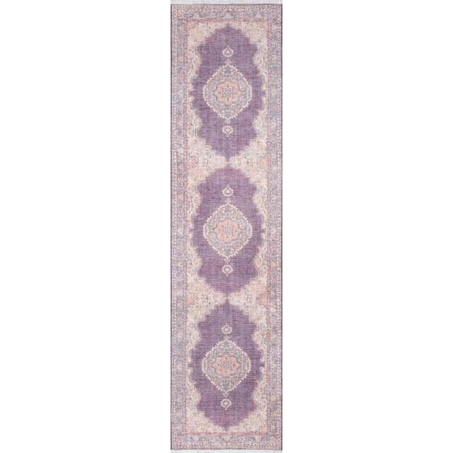 Textile Momeni Helena Saloni Plum 2'6" X 8' Runner For Sale - Image 7 of 8