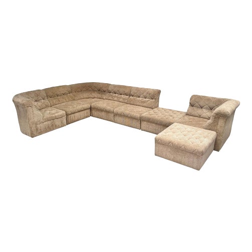 Large Modular Sofa Set by Laauser, 1970s, Set of 8 For Sale