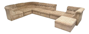 Large Modular Sofa Set by Laauser, 1970s, Set of 8