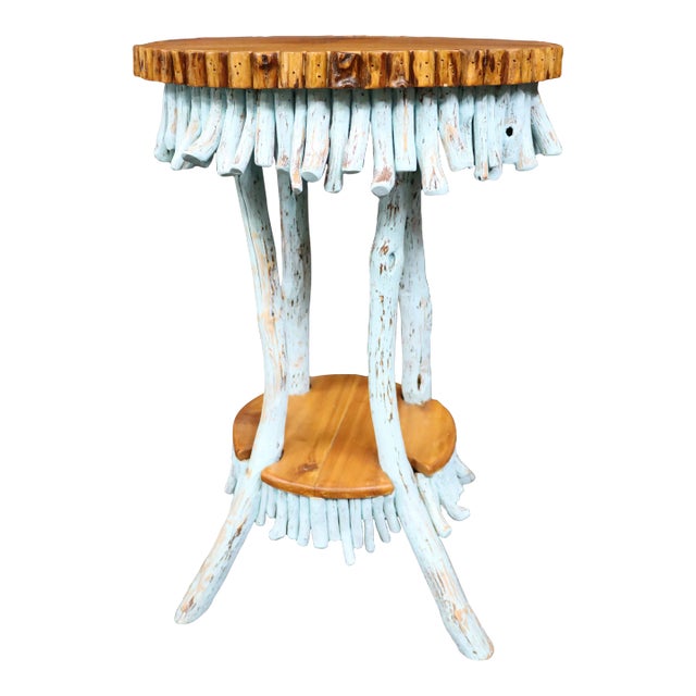 Mid Century Adirondack Accent Table For Sale