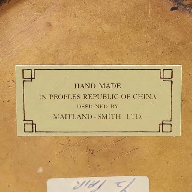 Metal 1970s Cloisonne Vase by Maitland-Smith For Sale - Image 7 of 8