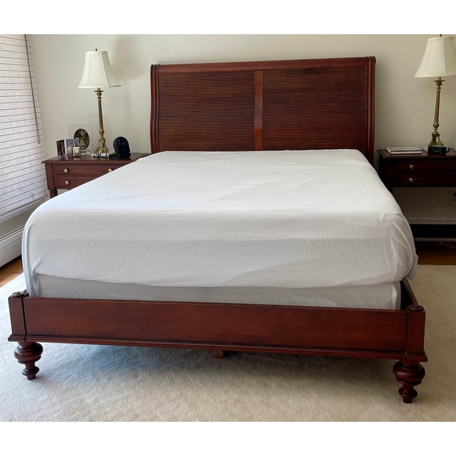 1990s Ethan Allen Queen Bed Formerly British Classics/Caymen Collection Now Called Kingston For Sale - Image 18 of 18