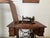 Antique 1903 'New Home' Treadle Sewing Machine Series B in Oak Cabinet Working Condition For Sale - Image 4 of 12