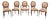 French Louis XVI Style Salon Armchairs, Set of 5 For Sale