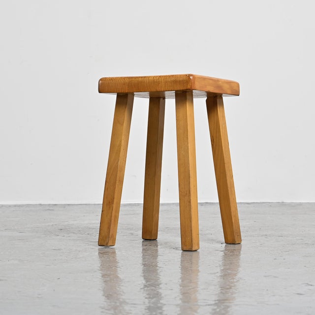 Vintage Stool by Charlotte Perriand, France, 1980s For Sale - Image 6 of 11
