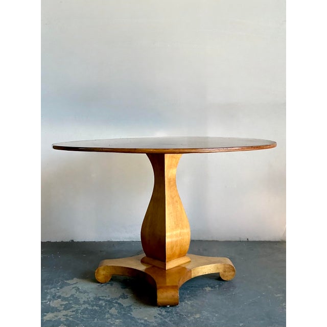 Vintage Boho Center Hall Table After Biedermeier For Sale In West Palm - Image 6 of 6