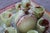 Aqua Tanzanian Green Onyx Rosolio Tray with Bottle and Glasses, Italy, 1950s, Set of 8 For Sale - Image 8 of 15