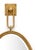Open up your space while adding style with tobago mirror. This large oval mirror features an antique gold leaf finish on...
