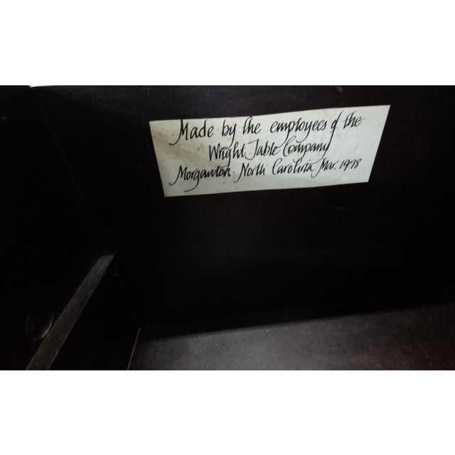 1970s Custom Made Wright Table Company Chippendale Solid Yew Wood Sideboard For Sale - Image 12 of 12