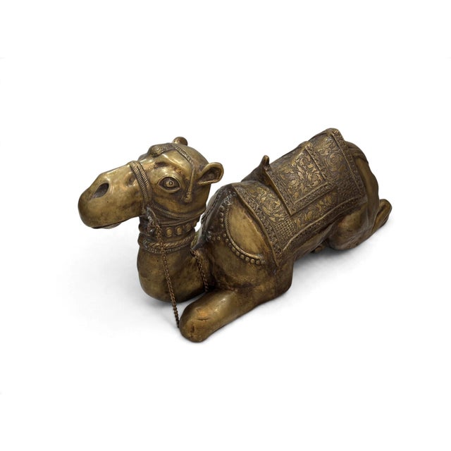 Metal Ornate Bronze Camel Sculpture For Sale - Image 7 of 11