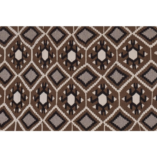 Textile Vintage Turkish Kayseri Kilim Rug 3'10" X 4'7" For Sale - Image 7 of 13