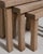 Tan Set of Three Oak Brutalist Nesting Tables, Antique, France, Circa 1970 For Sale - Image 8 of 13