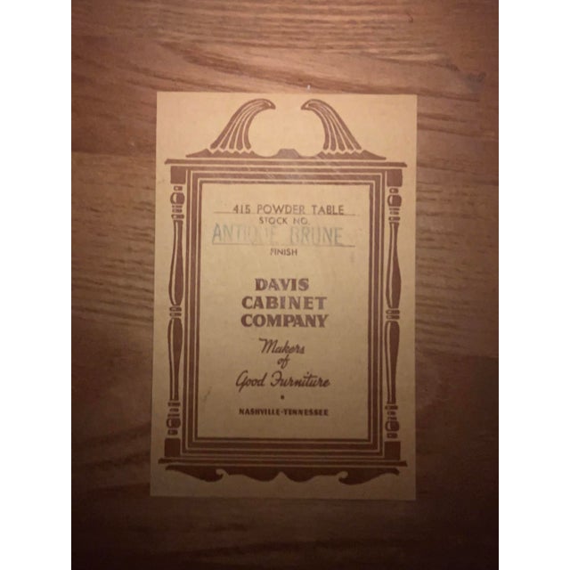 1950s Vintage Makeup Table Vanity For Sale - Image 11 of 14