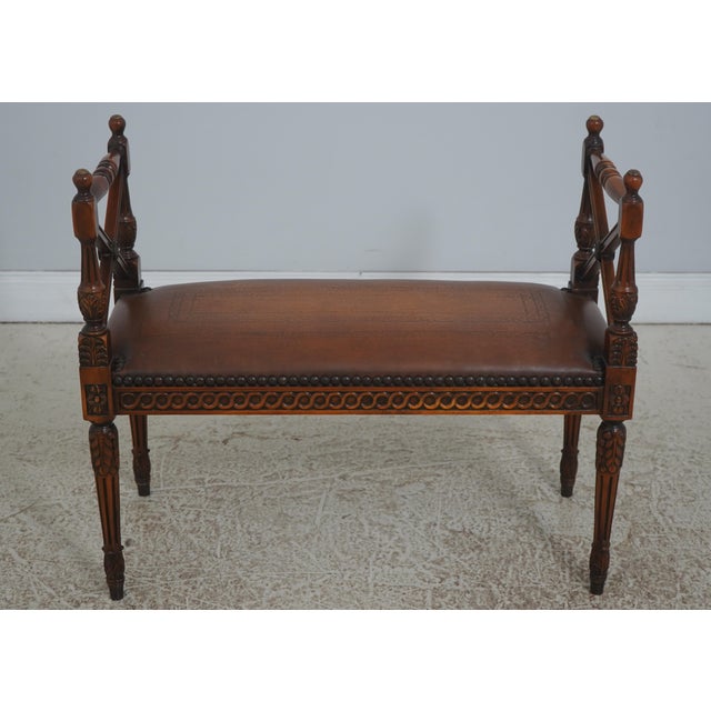 Age: Approx: 30 Years Old Details: Regency Style Mahogany Fine Carved Details High Quality Construction Nice Tooled...