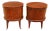 Antique Georgian Revival Inlaid Mahogany Cellarettes, Set of 2 For Sale
