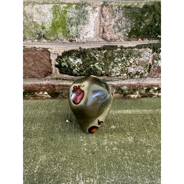 Late 20th Century Vintage Polished Stone Paperweight For Sale - Image 5 of 9