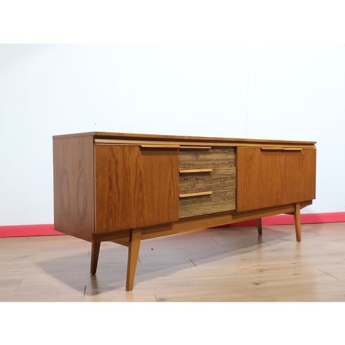 Mid Century Modern Vintage Teak British Sideboard Credenza For Sale - Image 10 of 15