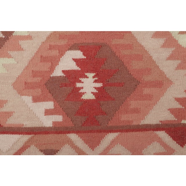 Rug & Kilim Contemporary Twin Medallion Gift-Sized Wool Rug by Rug & Kilim, India For Sale - Image 4 of 4