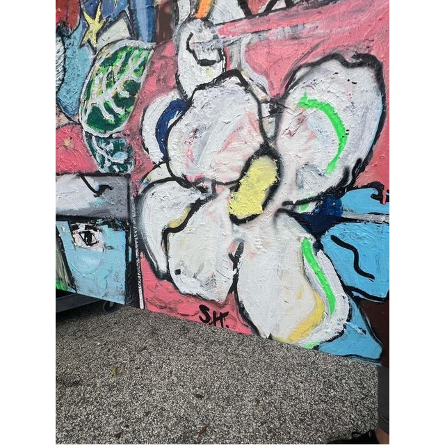 Red Scott Harper Mixed Media Painting titled “M83” 40 x 60 2024 For Sale - Image 8 of 11