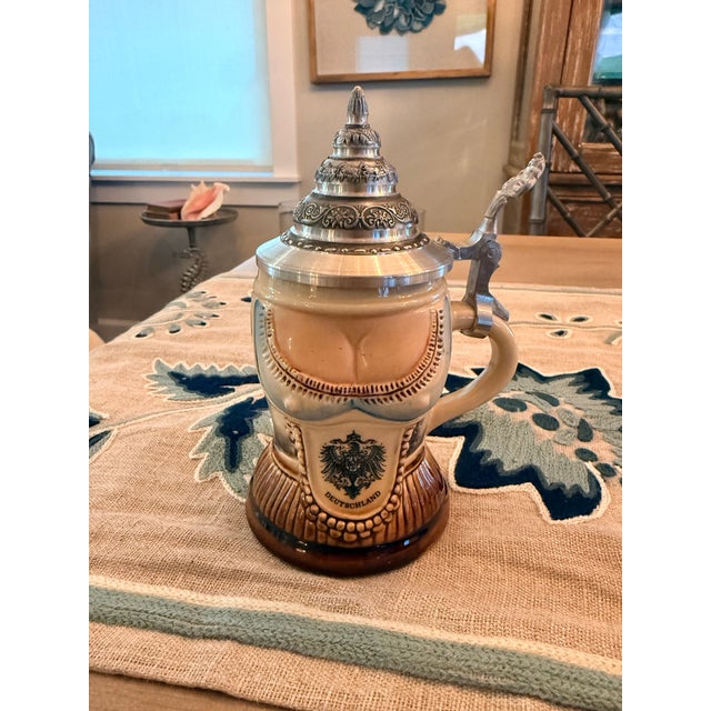 Late 20th Century Vintage German Stein in the Shape of a Bar Maid For Sale - Image 5 of 9