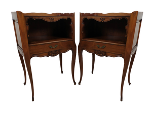 Louis XV Style Nightstands, 1950s, Set of 2