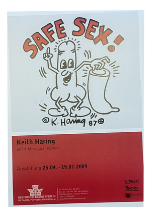 Keith Haring, Safe Sex!, 1987, Paper