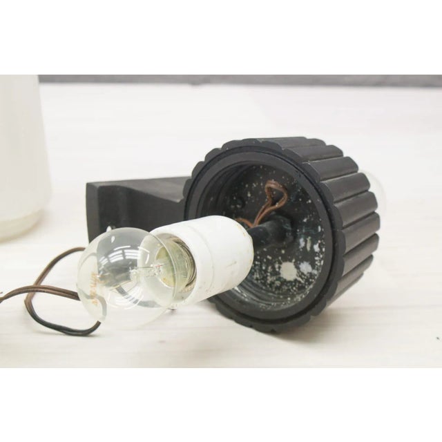 Large Mid-Century Metal & Glass Wall Light, 1960s For Sale - Image 10 of 11