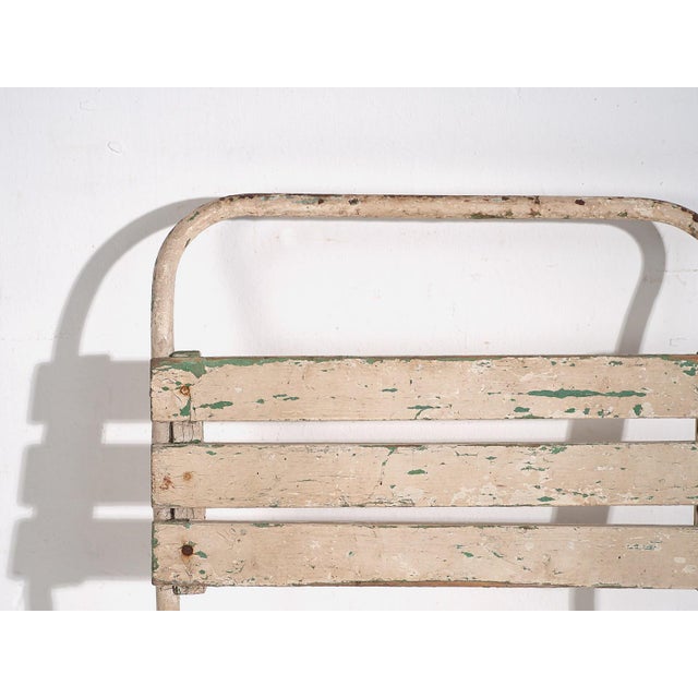 Wood Vintage White Garden Chairs, 1920, Set of 4 For Sale - Image 7 of 10