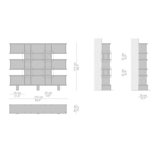 Nuage Shelving Unit in Wood and Aluminium by Charlotte Perriand for Cassina For Sale - Image 6 of 8