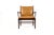 Mid-Century Modern 1960s Danish Modern / Mid Century Rosewood Colonial Armchair – Ole Wanscher for Poul Jeppesen – Cognac Leather For Sale - Image 3 of 16