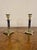 19th Century Antique Victorian Brass and Porcelain Candlesticks, 1880, Set of 2 For Sale - Image 5 of 7
