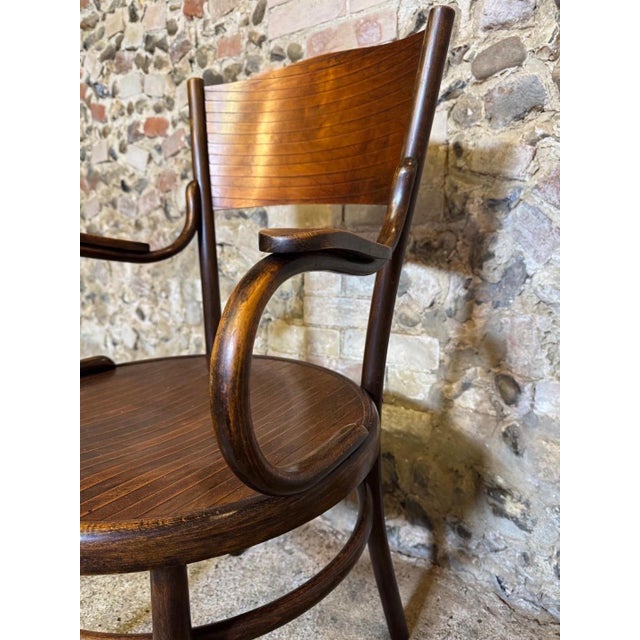 Antique Bentwood Armchair by Fischel, 1890s For Sale - Image 9 of 18
