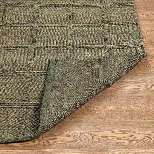 Tally Jute Olive Rug - 2 X 3 For Sale - Image 4 of 5