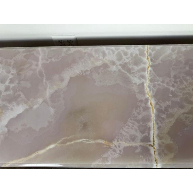 Wood European Baroque Revival Coffee Table With Onyx Stone Top, Late 19th Century For Sale - Image 7 of 15