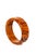 Vintage Art Deco Carved Bakelite Amber Orange Bangle Bracelet, 1930's For Sale - Image 4 of 15