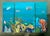 Vintage Monumental Paul Youngblood Original Undersea Oil Tryptic on Canvas For Sale - Image 12 of 12