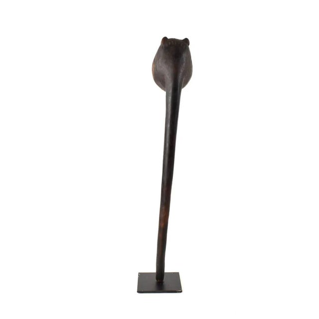 Early 20th Century Makonde Lion Staff On Custom Stand Tanzania For Sale In Denver - Image 6 of 7