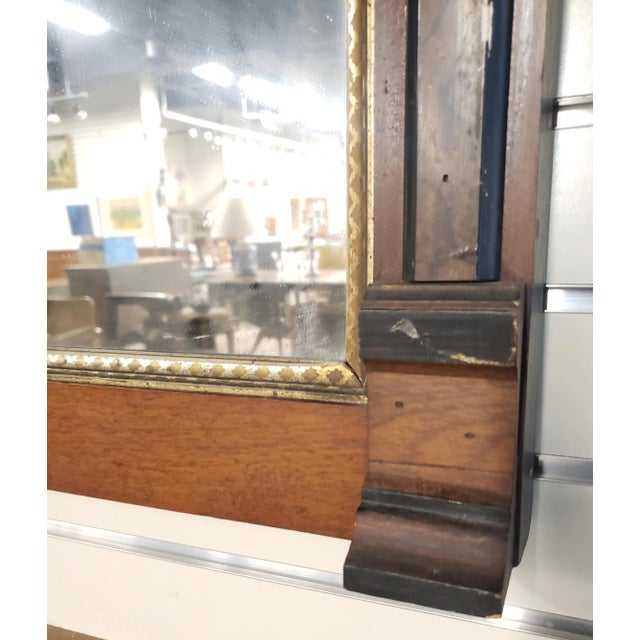 1890s American Classical Parcel Ebonized Mahogany Wall Mirror For Sale In Washington DC - Image 6 of 10